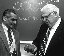 Dr. Mansukh Wani (left) and Dr. Monroe Wall (right).
